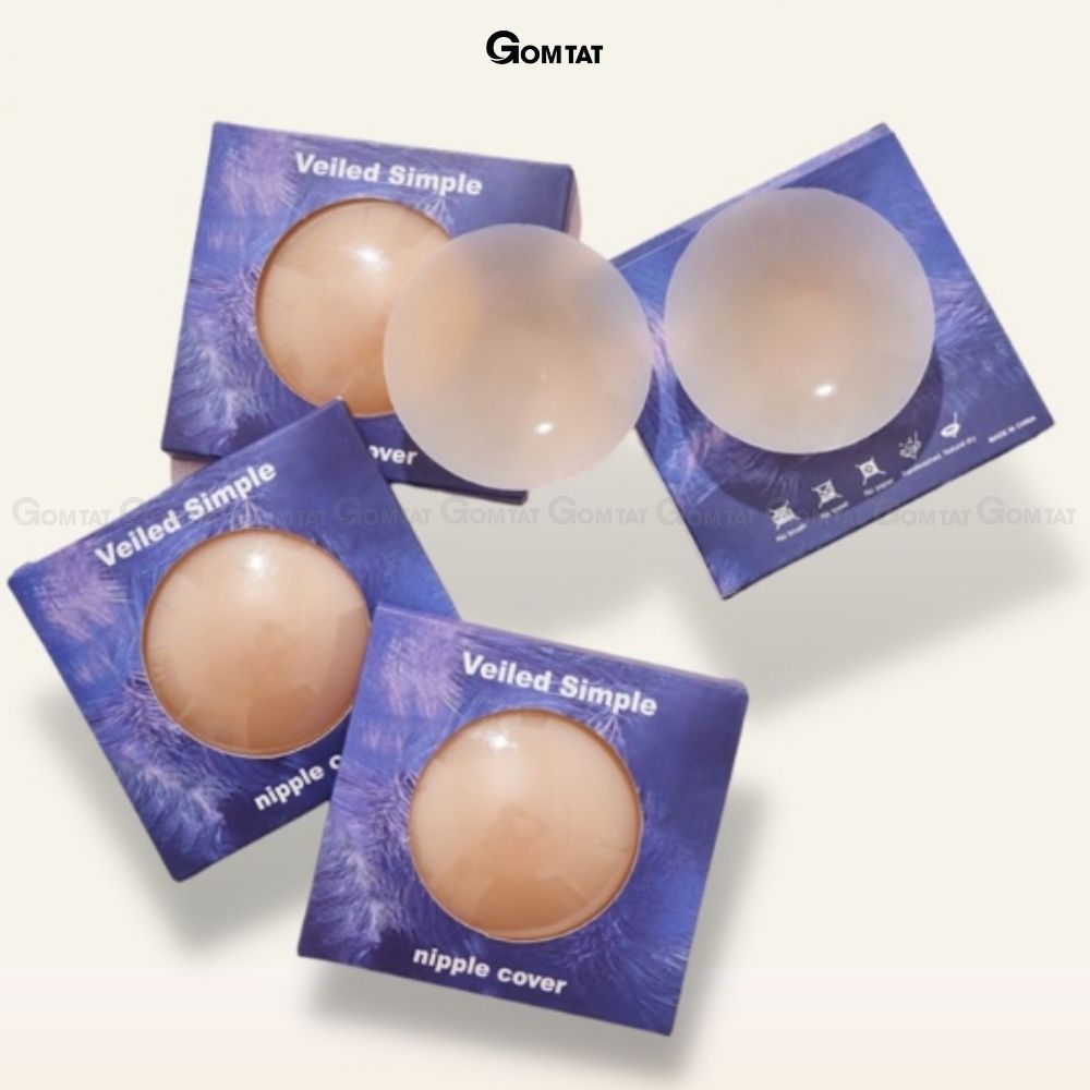 Miếng dán ngực silicone cao cấp GOMTAT - mềm mại và tái sử dụng được 6 tháng - SA-500