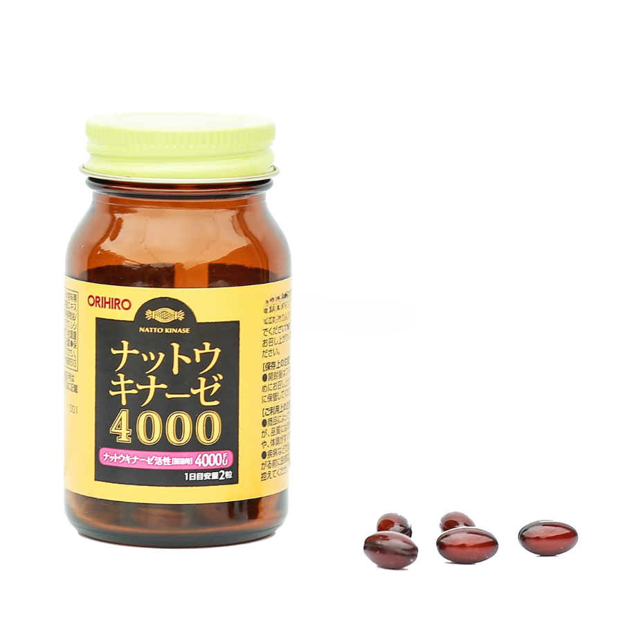 Viên uống hỗ trợ điều trị đột quỵ NATTO KINASE 4000 FU Orihiro