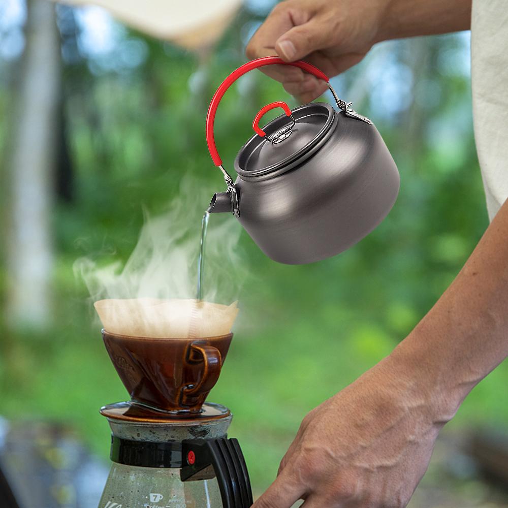 Ấm Nước Mini 0.8L Kèm Túi Đựng Tiện Dụng Mang Theo Du Lịch Cắm Trại