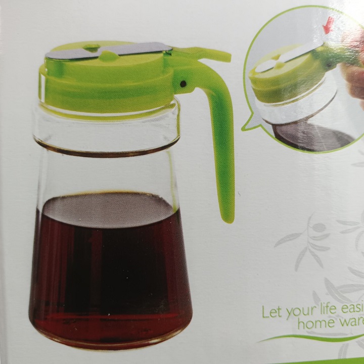 Chai Chiết Dầu Ăn, Nước Mắm, Xì Dầu Bằng Thuỷ Tinh 500 ML Tiện Lợi
