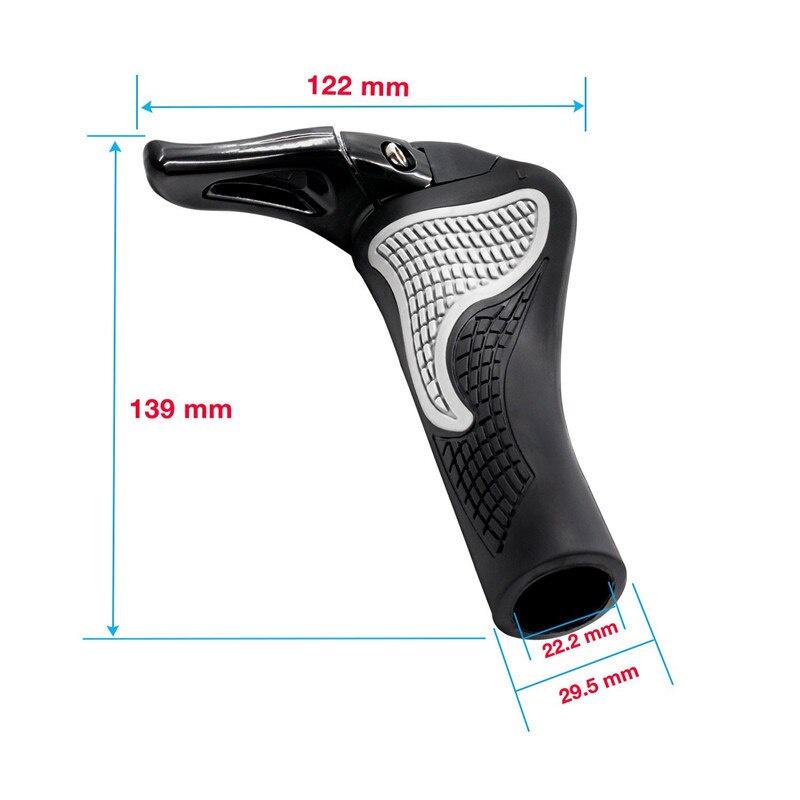 Cycling Mountain Bicycle Bike Grips Black White Handlebar Grips Handle Bar Grip End LOCK-ON Ergonomic Bicycle Accessories