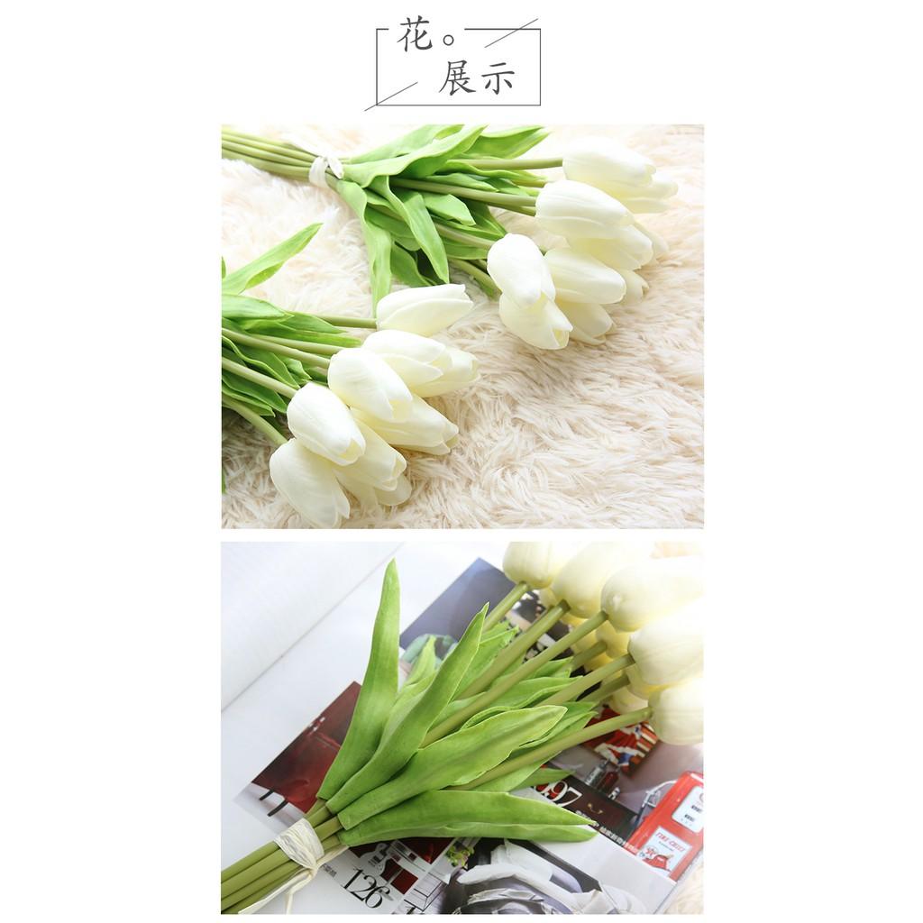Cành hoa tulip PU 32cm cao cấp giống thật đến 99%