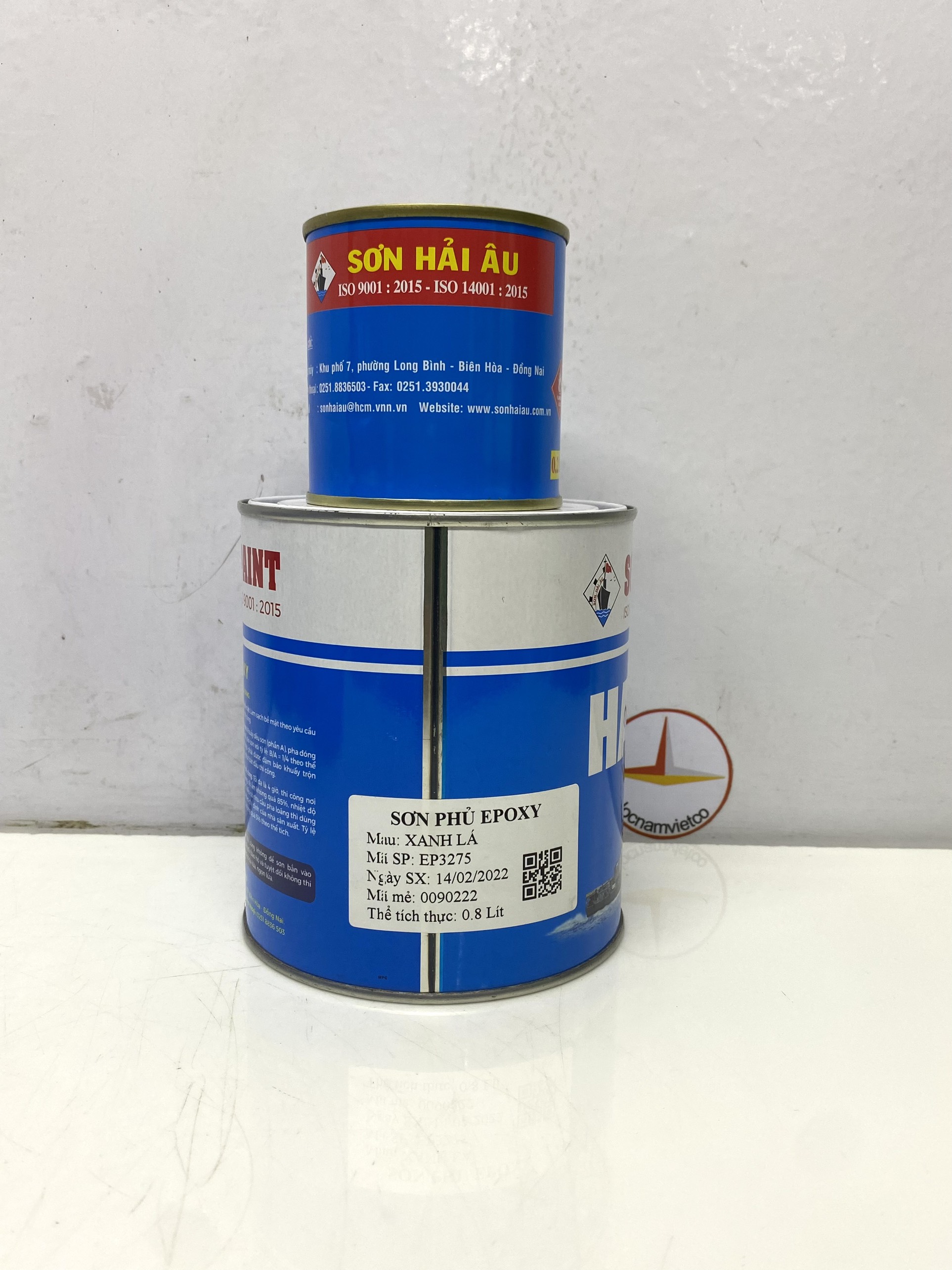 Sơn epoxy Hải Âu màu xanh lá EP275 1L/Bộ