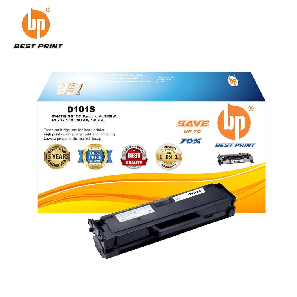 Hộp mực in BEST PRINT D101S dùng cho máy in SAMSUNG 3406, Samsung ML 2165W, ML 2161, SCX 3405FW, SP 760 - HÀNG CHÍNH HÃNG