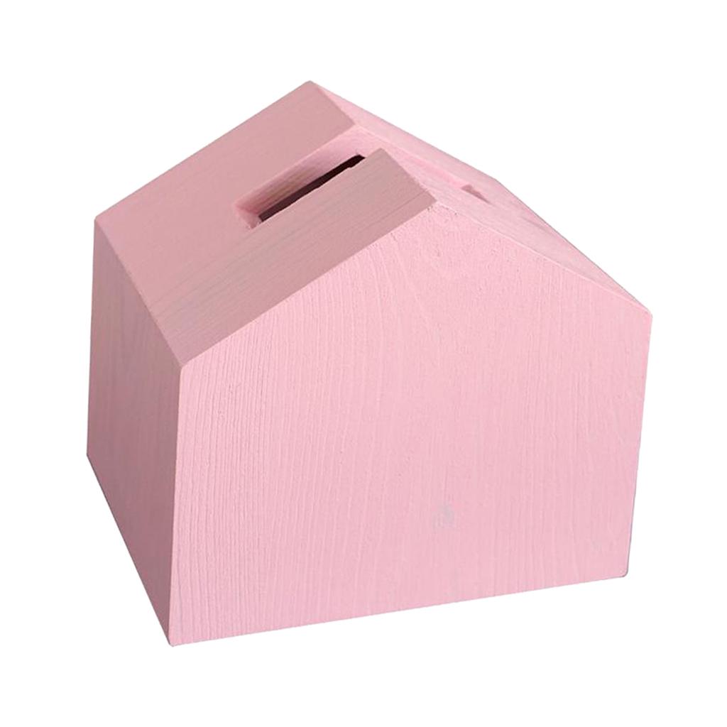 Wooden Tissue Box Cover Home Car Office Paper Napkin Holder Box