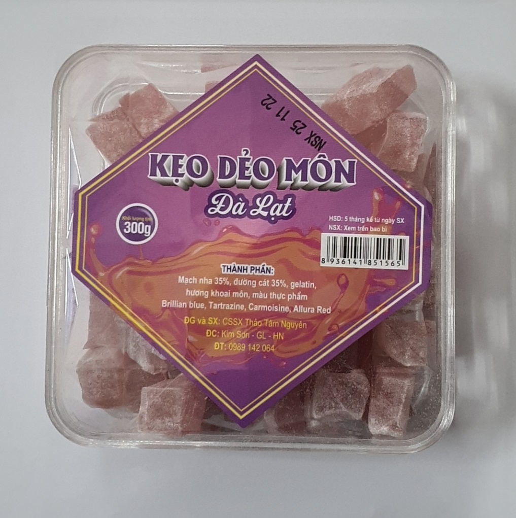 Kẹo dẻo Đà Lạt các vị 300g (khoai môn,bắp,nha đam,dâu)