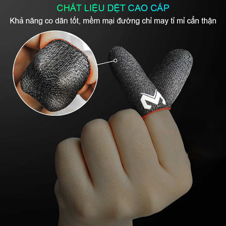 Bao Tay Chơi Game Cảm Ứng Chống Mồ Hôi SIDOTECH Siêu Mỏng Vải Sợi Carbon Siêu Bền Chống Giãn Xù, Cảm Ứng Nhạy Thuộc Dòng Găng Tay Chơi Game Bao Ngón Tay Cho PUBG Tốc Chiến Freefire Liên Quân mobile - Hàng Chính Hãng