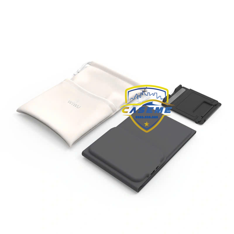 Bàn Phím Bluetooth Gập Gọn hiệu Wi WU FMK-05 – Kết Nối Nhanh V5.2, Kèm Túi Đựng &amp; Giá Đỡ, Pin 40 Giờ – Hàng Nhập Khẩu