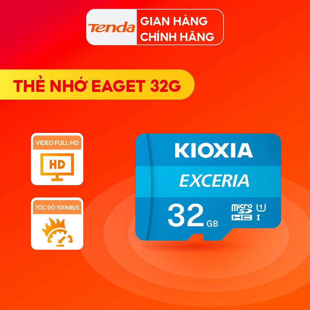 Thẻ nhớ MICROSD KIOXIA-64GB-EXCERIA CL10 U1 tốc độ100M/s-LMEX1L064GG4 - Hàng chính hãng