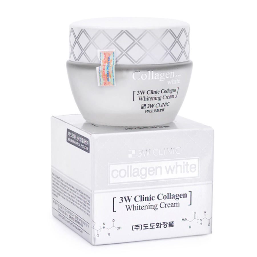 Kem Dưỡng Trắng Da Tinh Chất Collagen 3W Clinic Collagen Whitening Cream