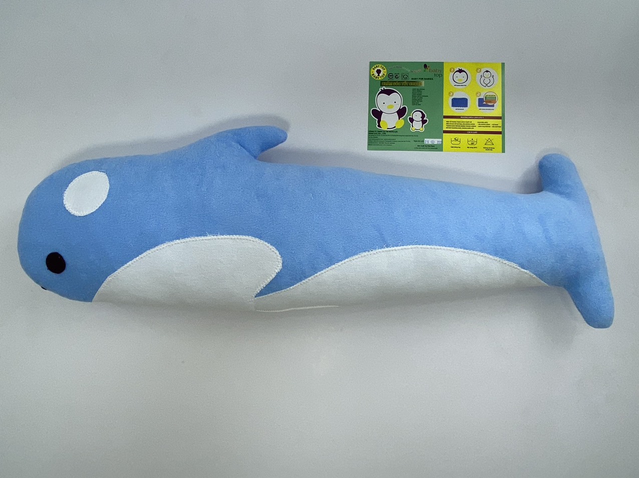 Gối Ôm Con Cá BabyTop ( 21x68 ) cm ( Màu và họa tiết ngẫu nhiên )