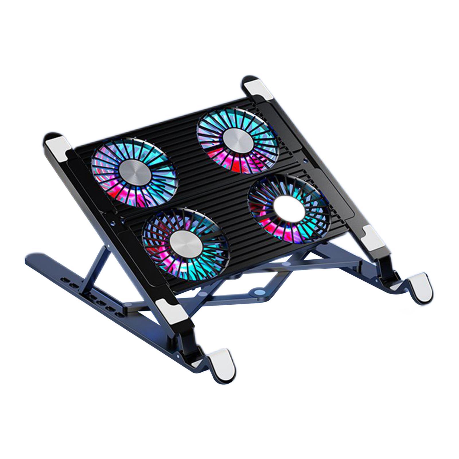 Laptop Stand with 4 Cooling Fans Cooler  Quiet  11-17.3 inch