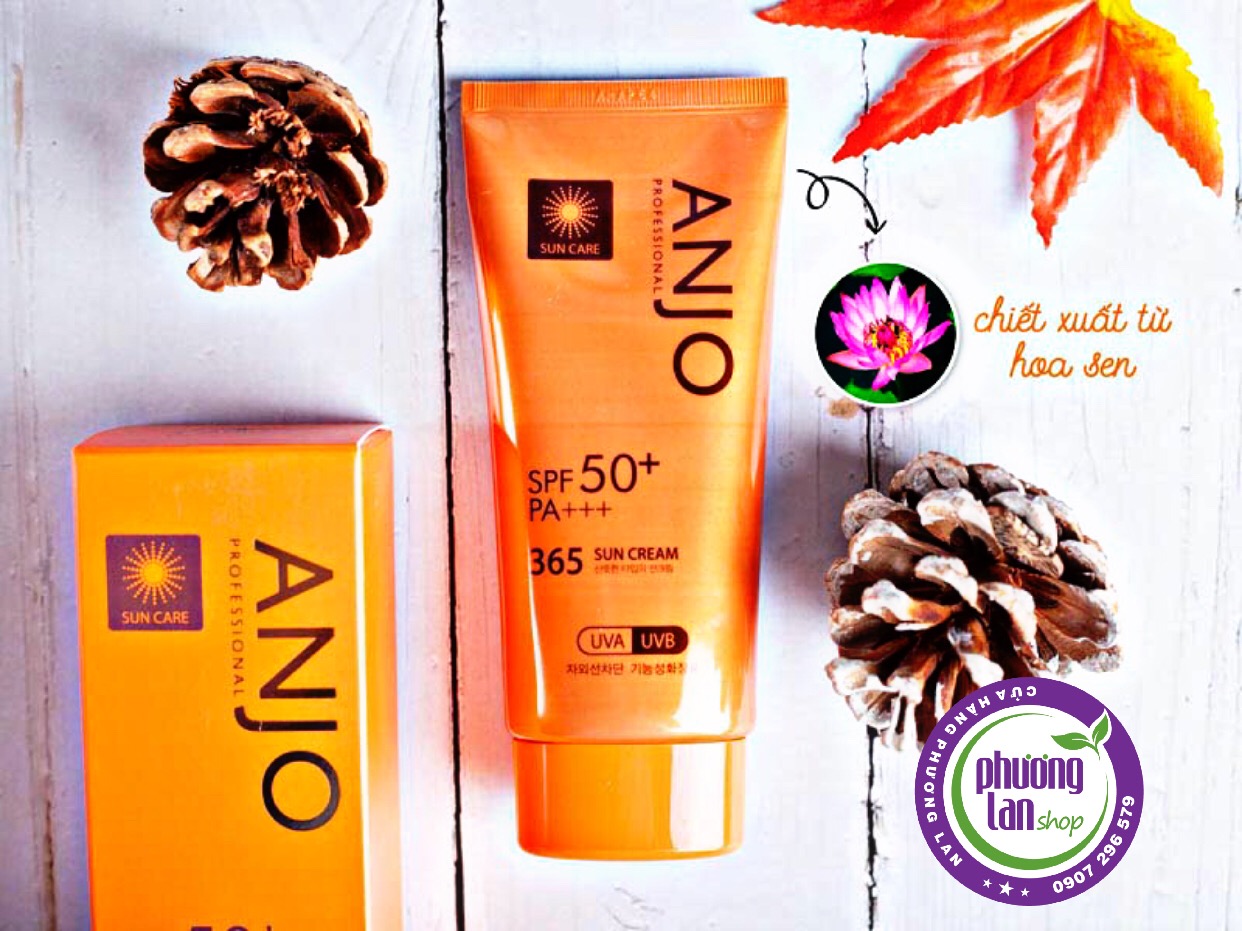 Kem Chống Nắng Anjo dưỡng ẩm, dịu nhẹ và bảo vệ da Professional SPF 50+PA+++ 365 Sun Cream 70g