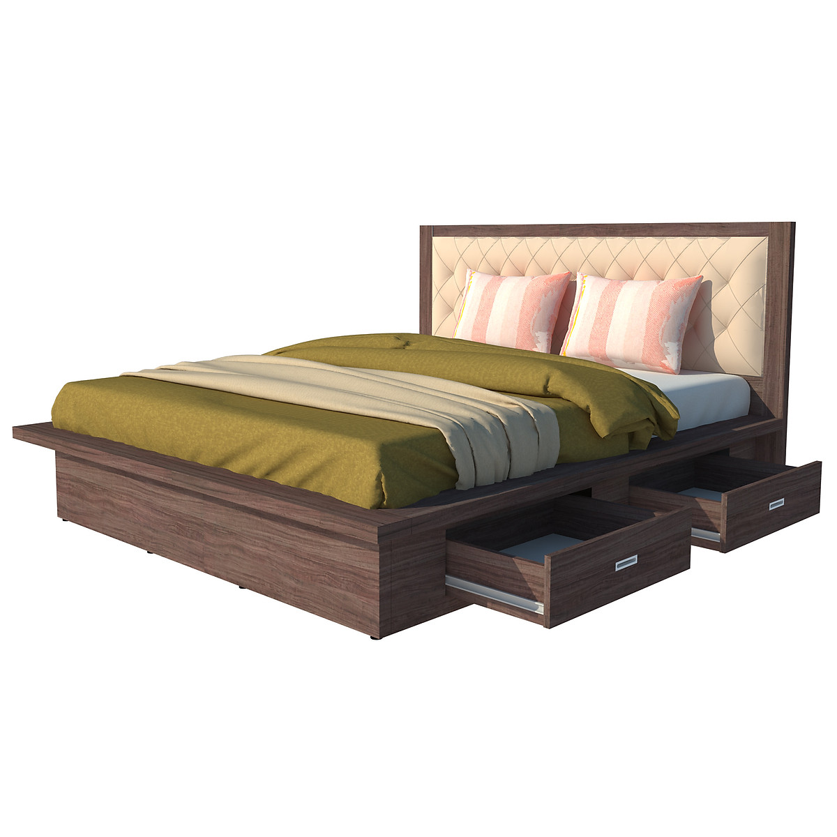 Giường ngủ 2 hộc kéo Tundo 180cm x 200cm