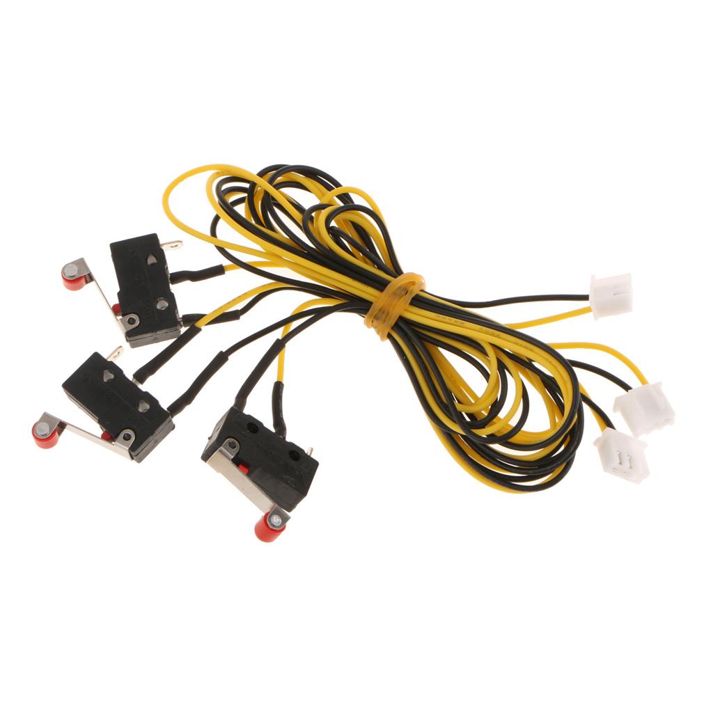 3D Printer Momentary Mechanical Limit Switch 250V 5A with  Long Cable 600mm