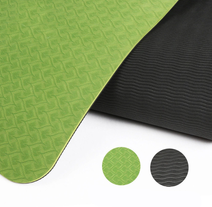 Thảm tập yoga định tuyến cao cấp DOPI DP1102-2 Chất liệu TPE siêu bám