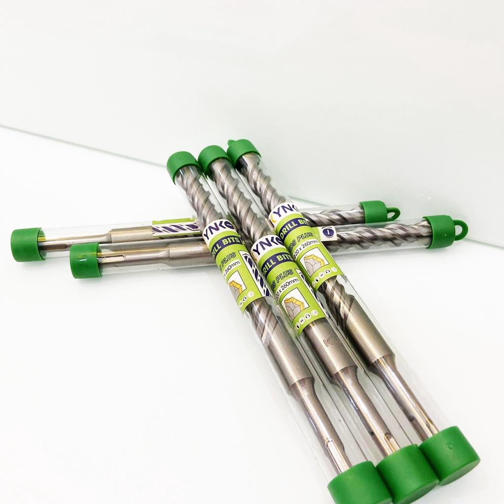 MŨI KHOAN BÊ TÔNG SDS ĐƯỜNG KÍNH PHI Ø20 DÀI 260MM XUYÊN TƯỜNG ĐẦU DẸT KYNKO MKBTXT-20260