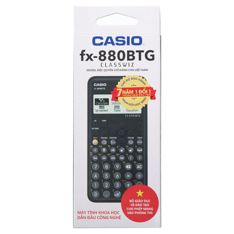 Máy Tính Casio FX 880 BTG - Màu Đen