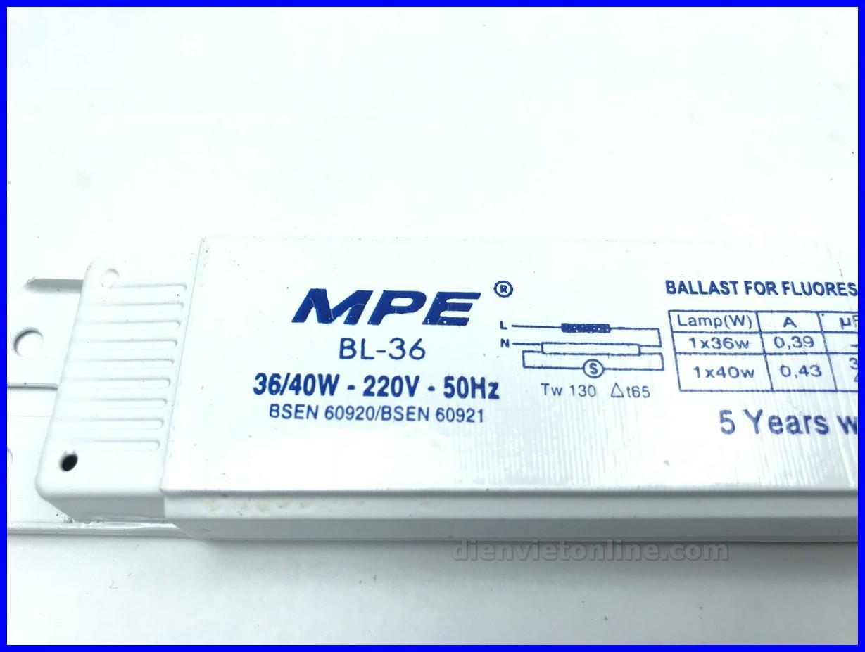 TĂNG PHÔ CƠ 36W BÓNG TUÝP HUỲNH QUANG 1M2 MPE