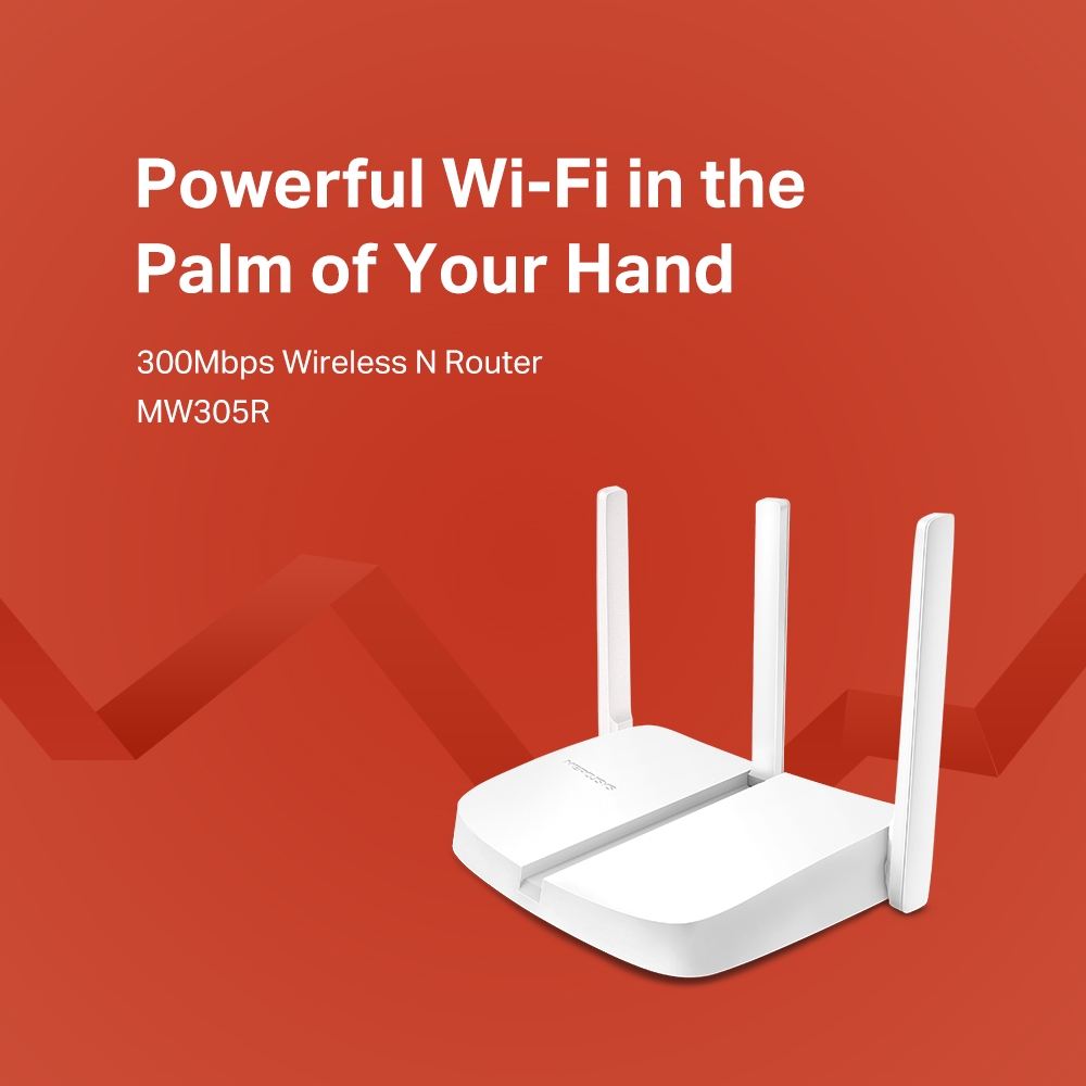 Bộ phát Wifi Mercusys MW305R tốc độ 300 Mbps - Hàng Chính Hãng