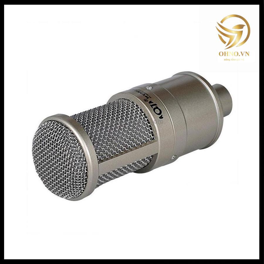 Micro Thu Âm Cao Cấp AQTA AQ 220 Bộ Mic Hát Thu Âm Karaoke