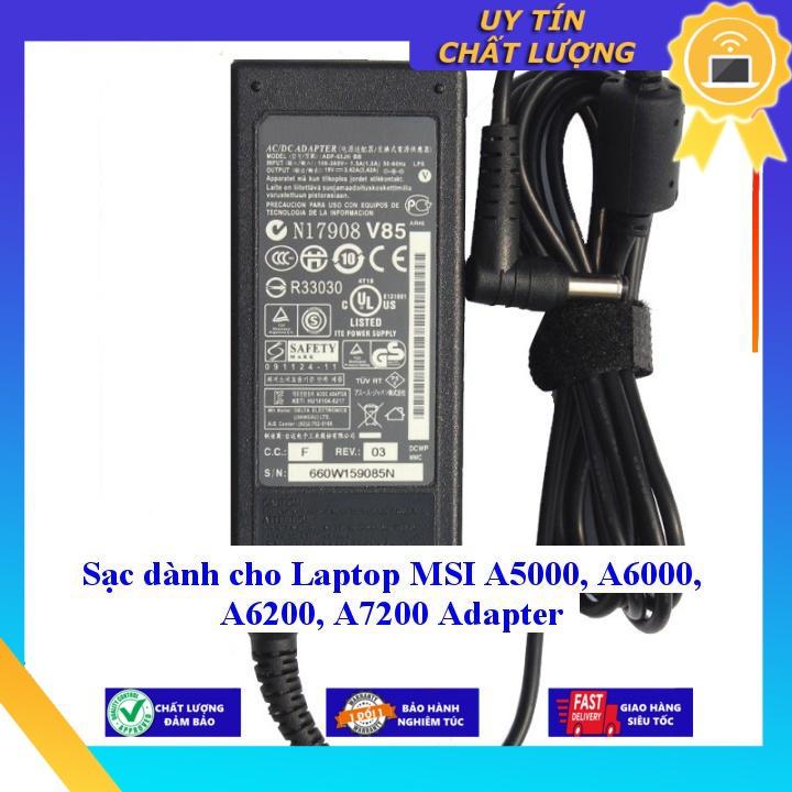 Sạc dùng cho Laptop MSI A5000 A6000 A6200 A7200 Adapter - Hàng chính hãng MIAC158