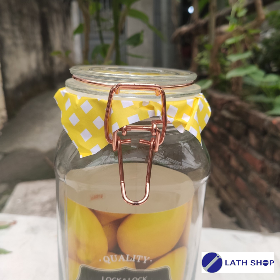 Hũ Thủy Tinh Sodalime Nắp Gài Lock&Lock LLG518 - 2000ml - Hàng Chính Hãng