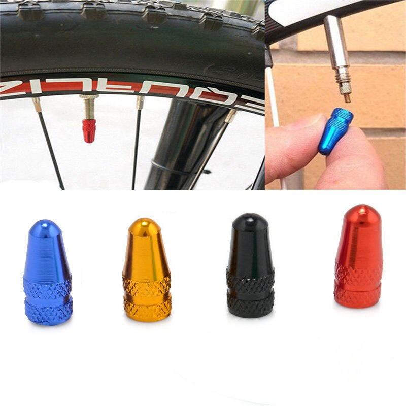 4PCS/Set Bike Valve Caps Aluminum Valve Caps High Pressure Spikes Tire Valve Dust Cover MTB Bike Cycling Bicycle Accessories