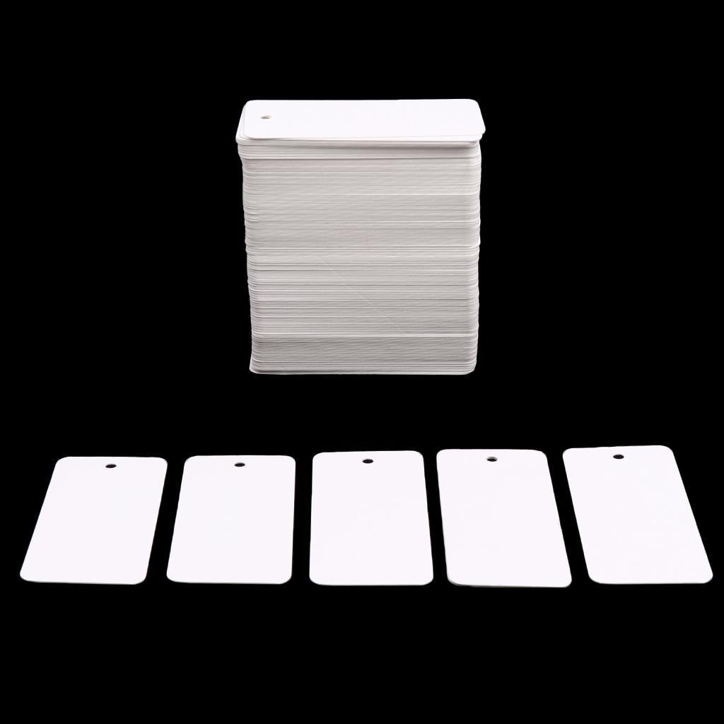 Pack of 200 Blank Clothing Hang Tag Gift Label Card for Business and Domestic