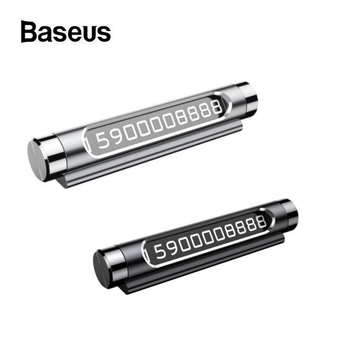 Bảng Số Điện Thoại Ô Tô Chính Hãng Cao Cấp Baseus-ACNUM - Hai màu đen, bạc