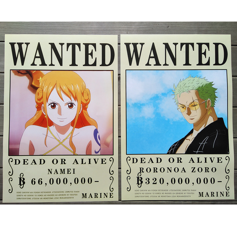 bộ 8 tấm poster anime one piece