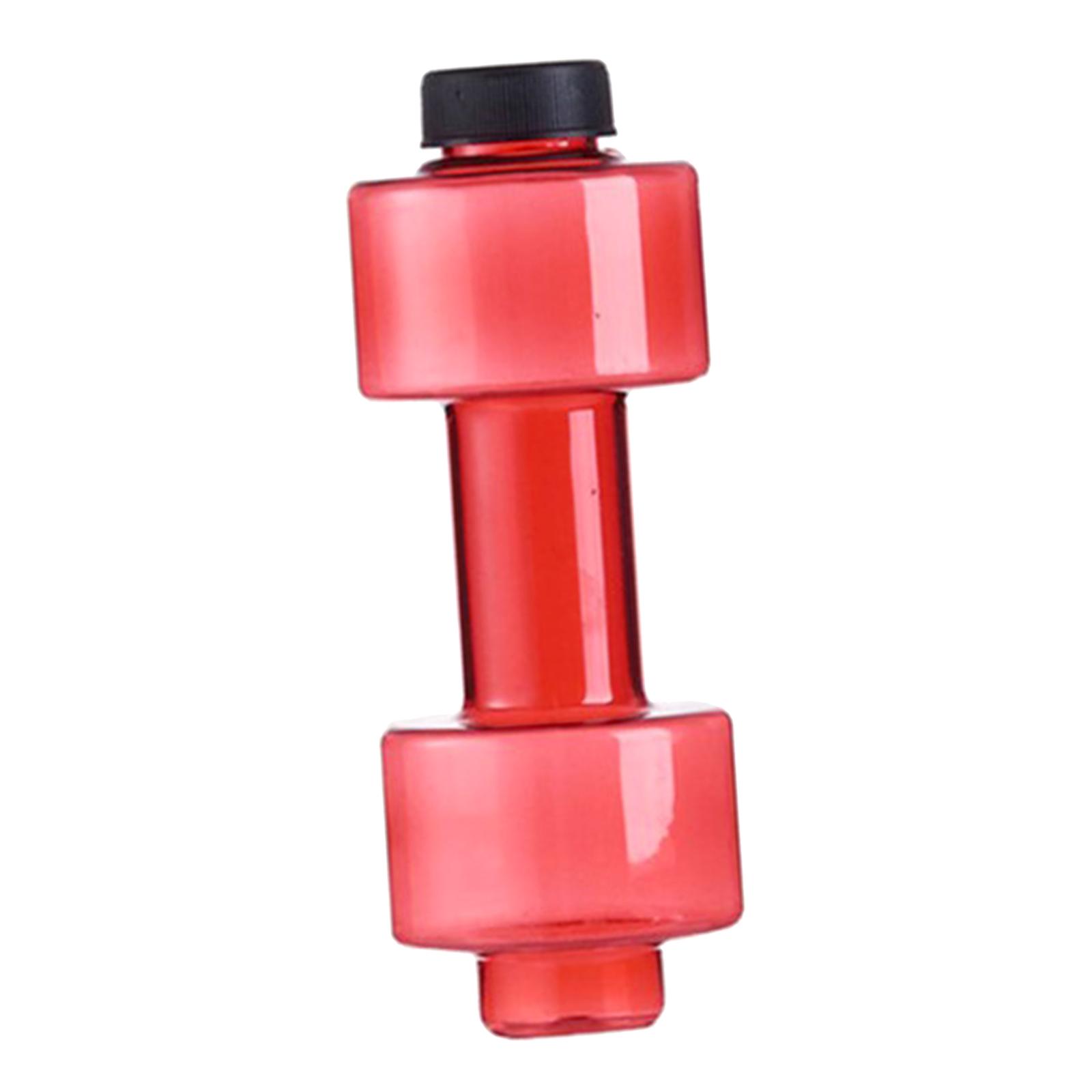 Fitness Dumbbells Weight Strong Water Drinks Bottle 550ml Black