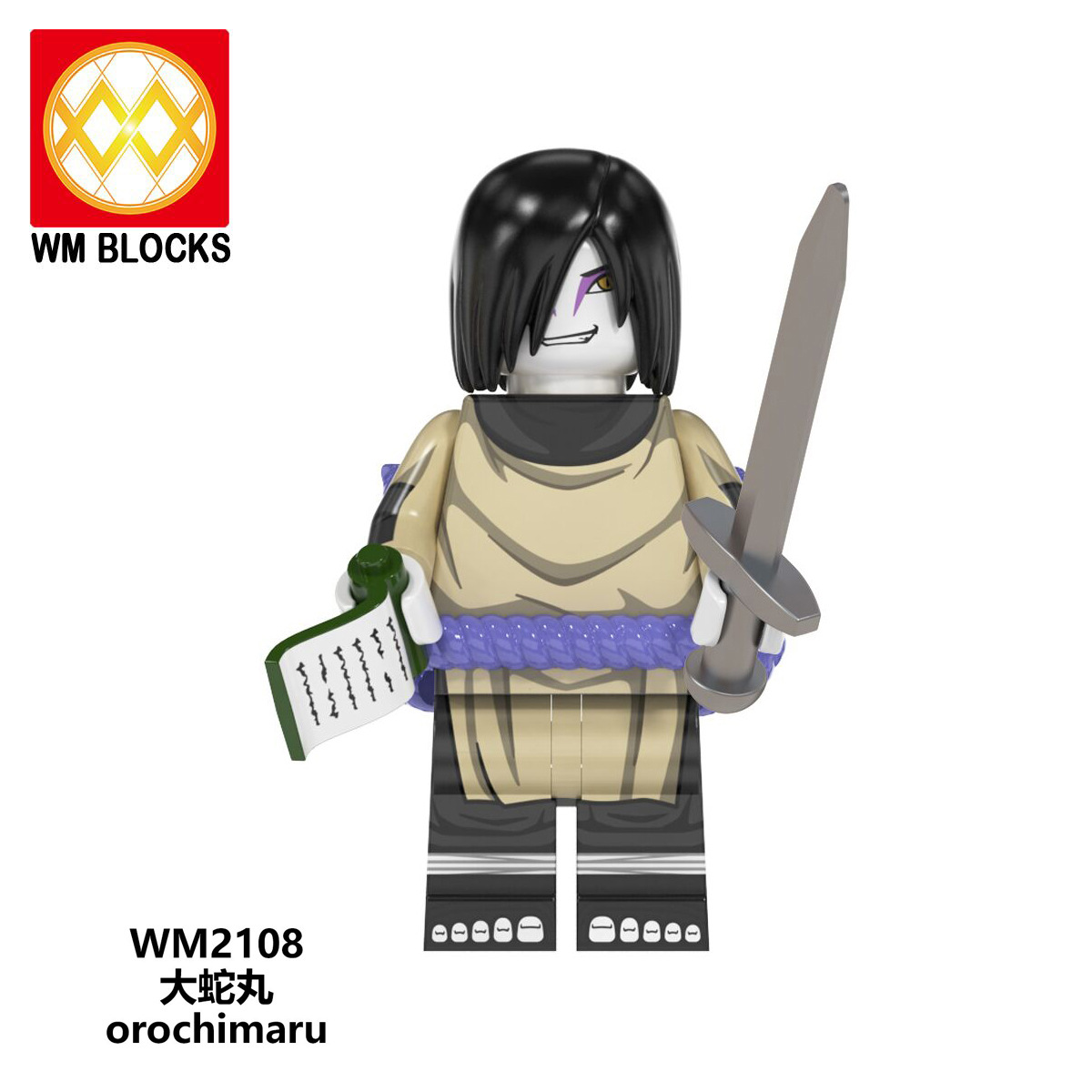 COMBO 8 Minifigures Mô Hình Nhân Vật Uzumaki Naruto Senju Hashirama Killer Bee WM6108 Mẫu Mới Ra Siêu Đẹp