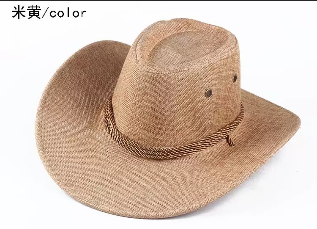 Nón mũ cao bồi nam nữ vành cong y hình. Chất liệu bố line. * Nón mũ cao bồi dành cho cả nam và nữ với thiết kế vành cong y hình. * Chất liệu của nón là bố line dona25060601