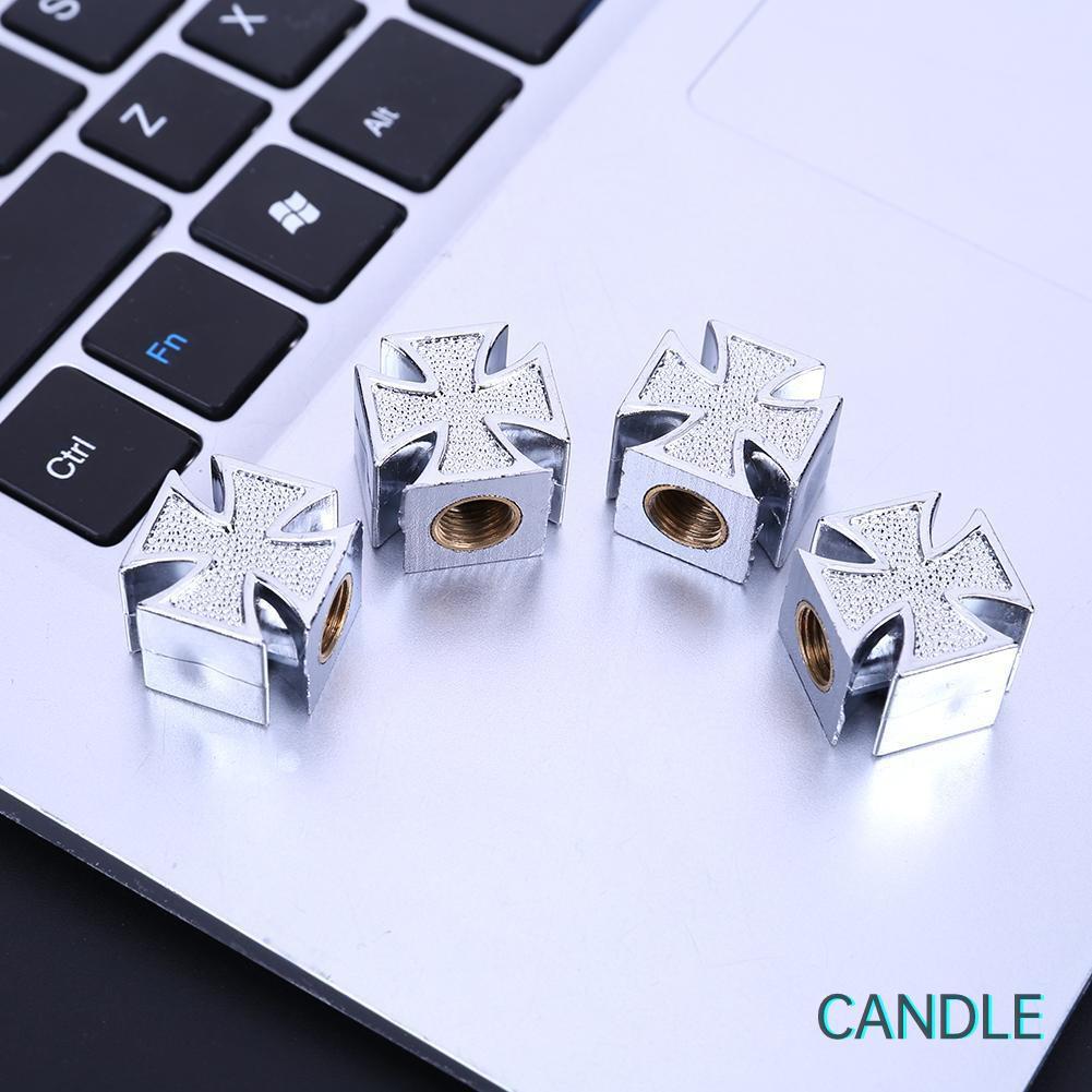Bộ 4 Nắp Van Bánh Xe Hình Chữ Thập