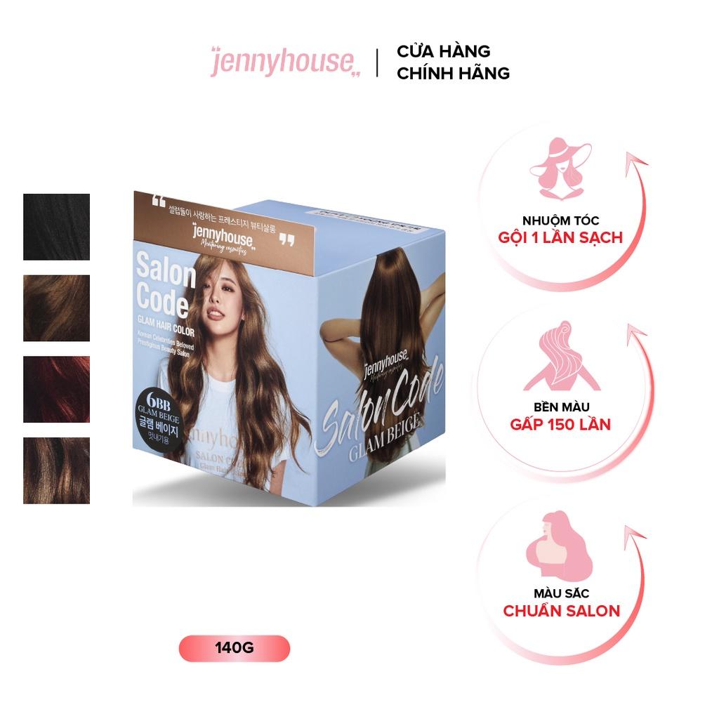 Thuốc Nhuộm Tóc Không Cần Tẩy JENNY HOUSE Salon Code 140g - 4 Màu Sắc Thời Trang Chuẩn Salon