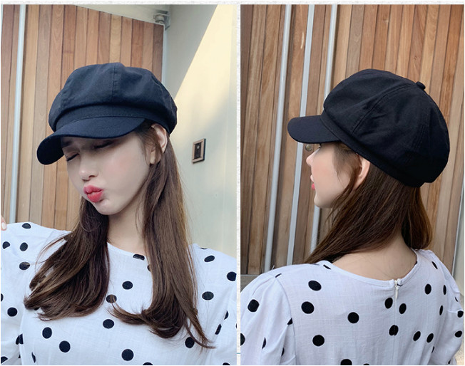 Mũ bê rê có vành phong cách Hàn nón nồi nỉ thời trang