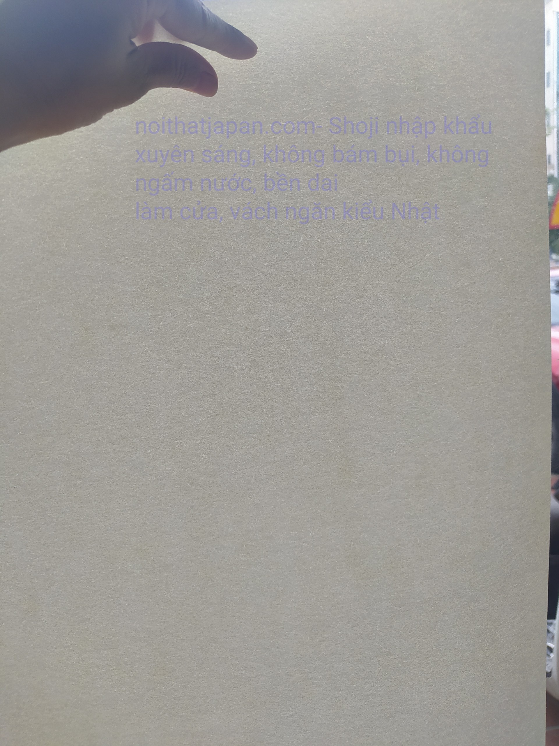 Shoji Nhập khẩu làm cửa lùa, shoji làm cửa trượt, shoji trang trí nhà hàng Nhật, vách shoji Nhật, phòng trà nhật, phòng thiền, màu vàng ngà, vân xước dạng sợi, hàng có sẵn