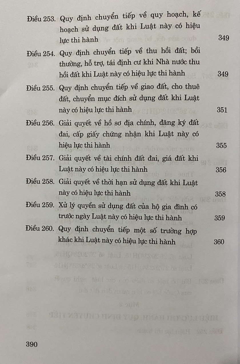 Luật Đất Đai ( Hiện Hành) ( Sửa đổi, bổ sung năm 2024 )