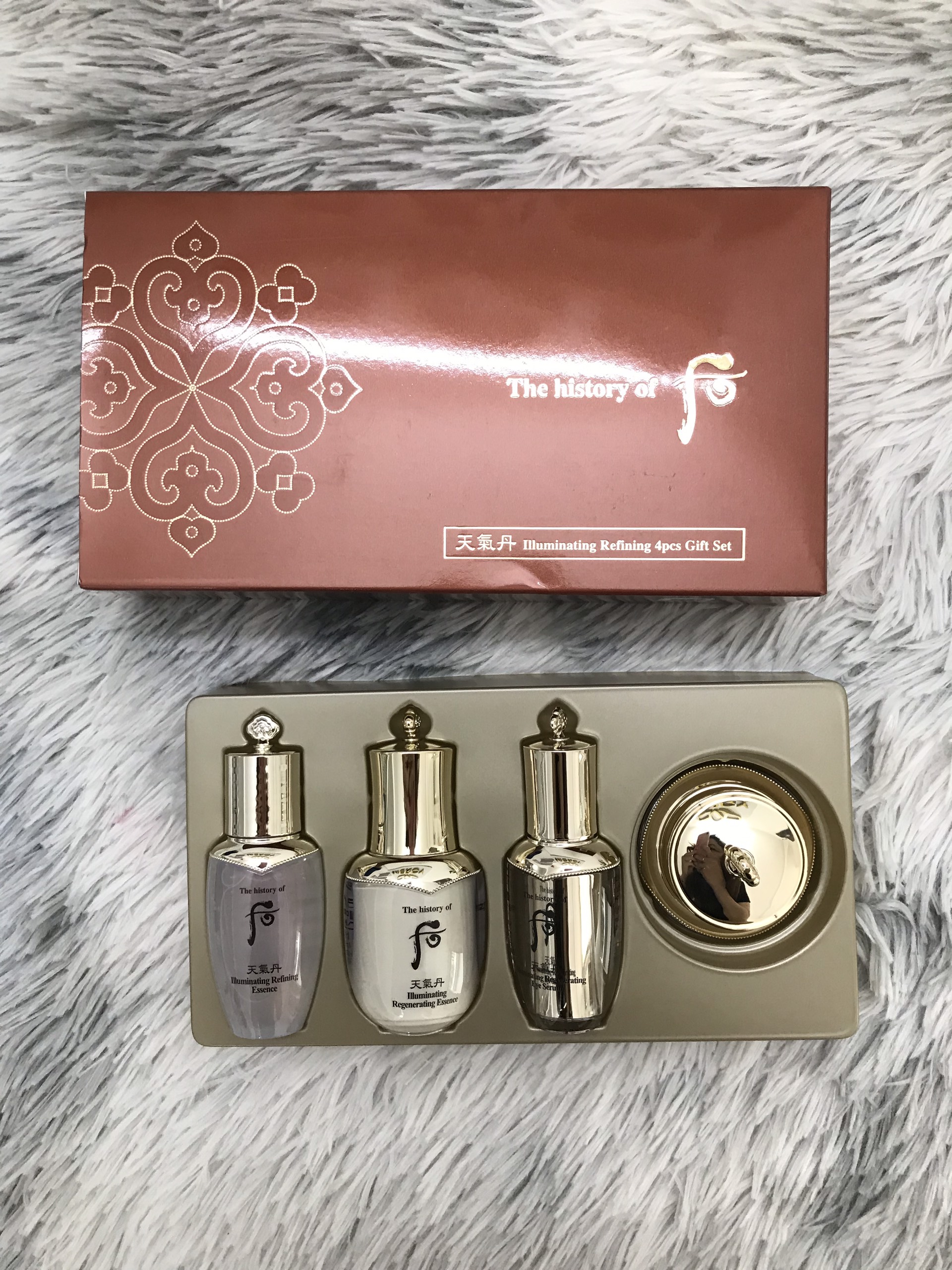 Bộ dưỡng trắng và ngừa lão hóa Whoo Cheongidan Illuminating Refining Essence set 4pcs