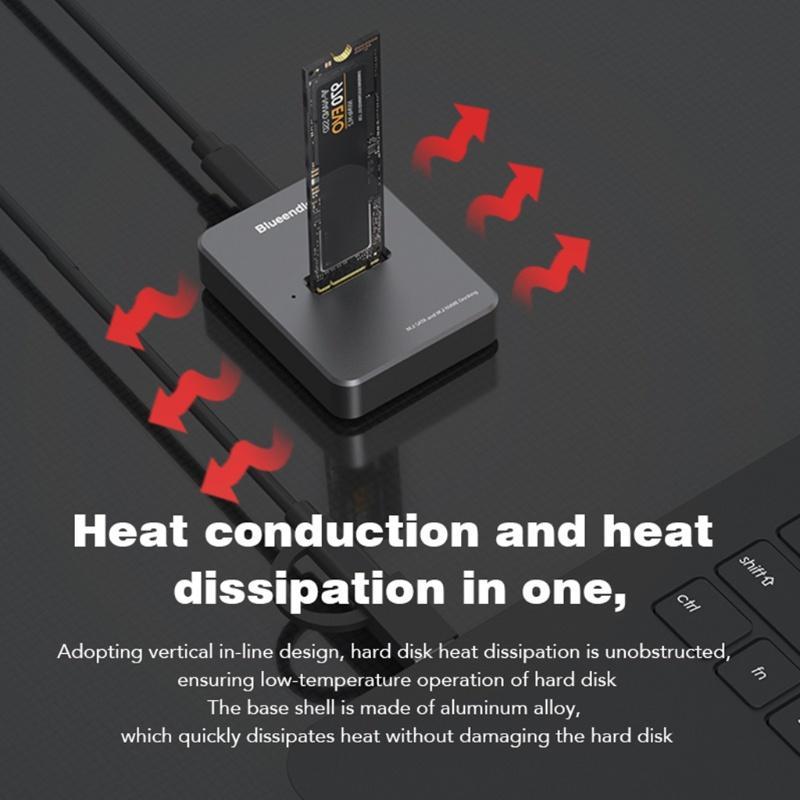 Đầu đọc ổ cứng di động M.2 Nvme/ Sata Blueendless