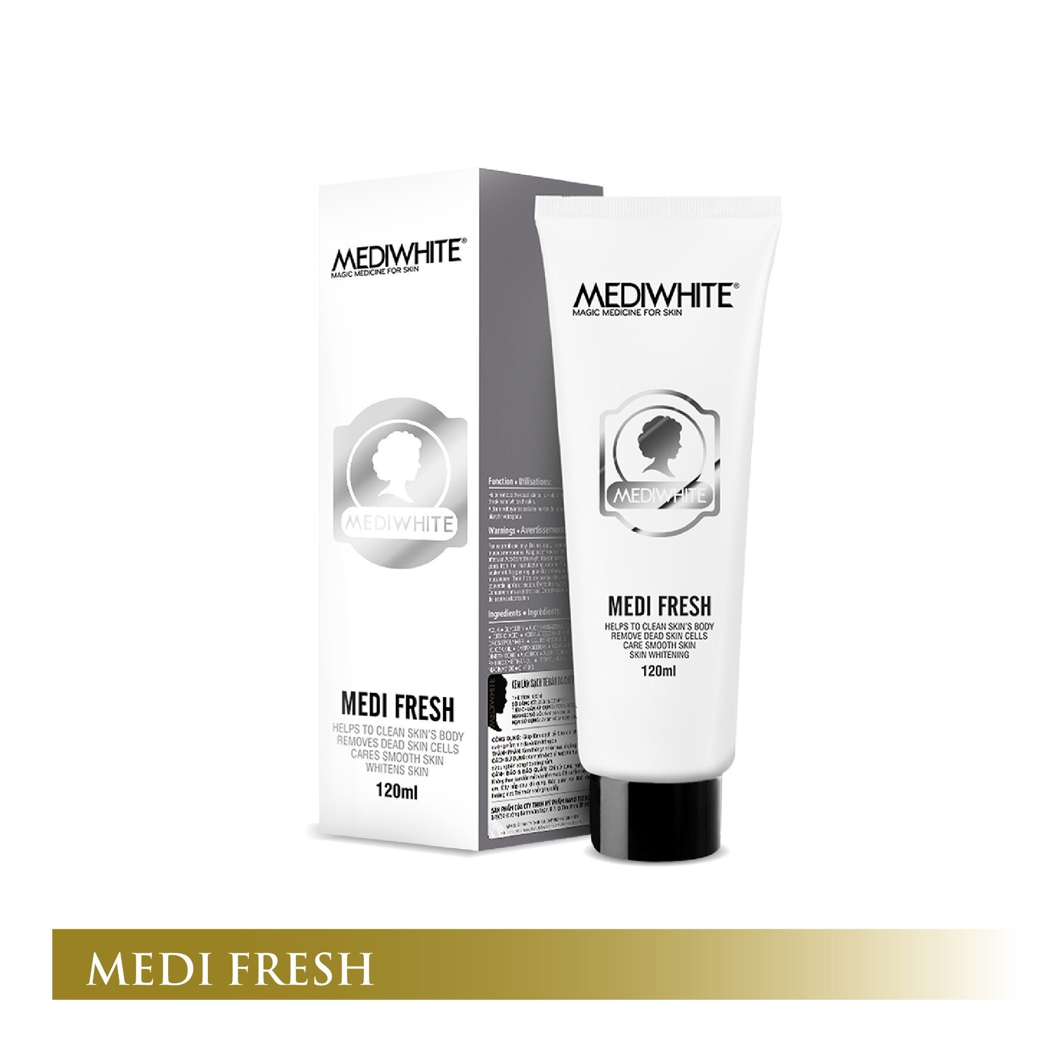 Sữa Rửa Mặt Y Học Medi White Cleanser 120ml Làm Sạch Sâu Thu Nhỏ Lỗ Chân Lông Cân Bằng Nước Dầu Giảm Mụn Hiệu Quả