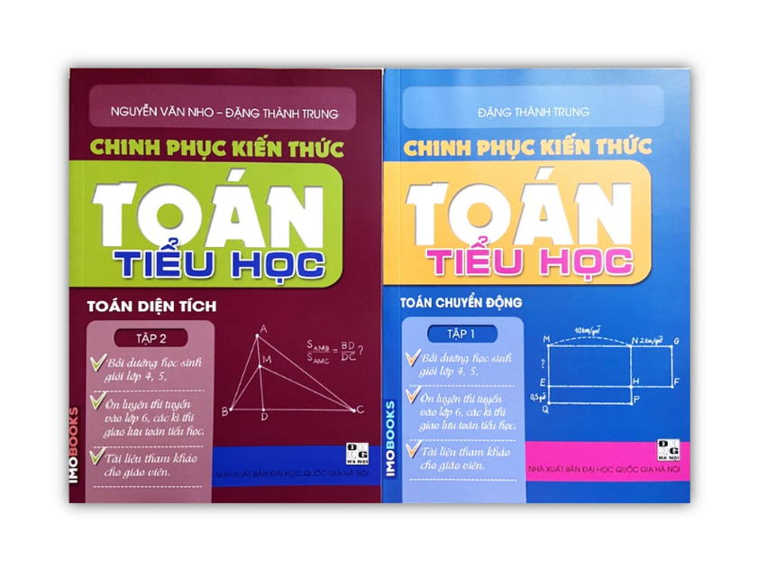 Sách - Combo Chinh phục kiến thức Toán tiểu học tập 1 + tập 2