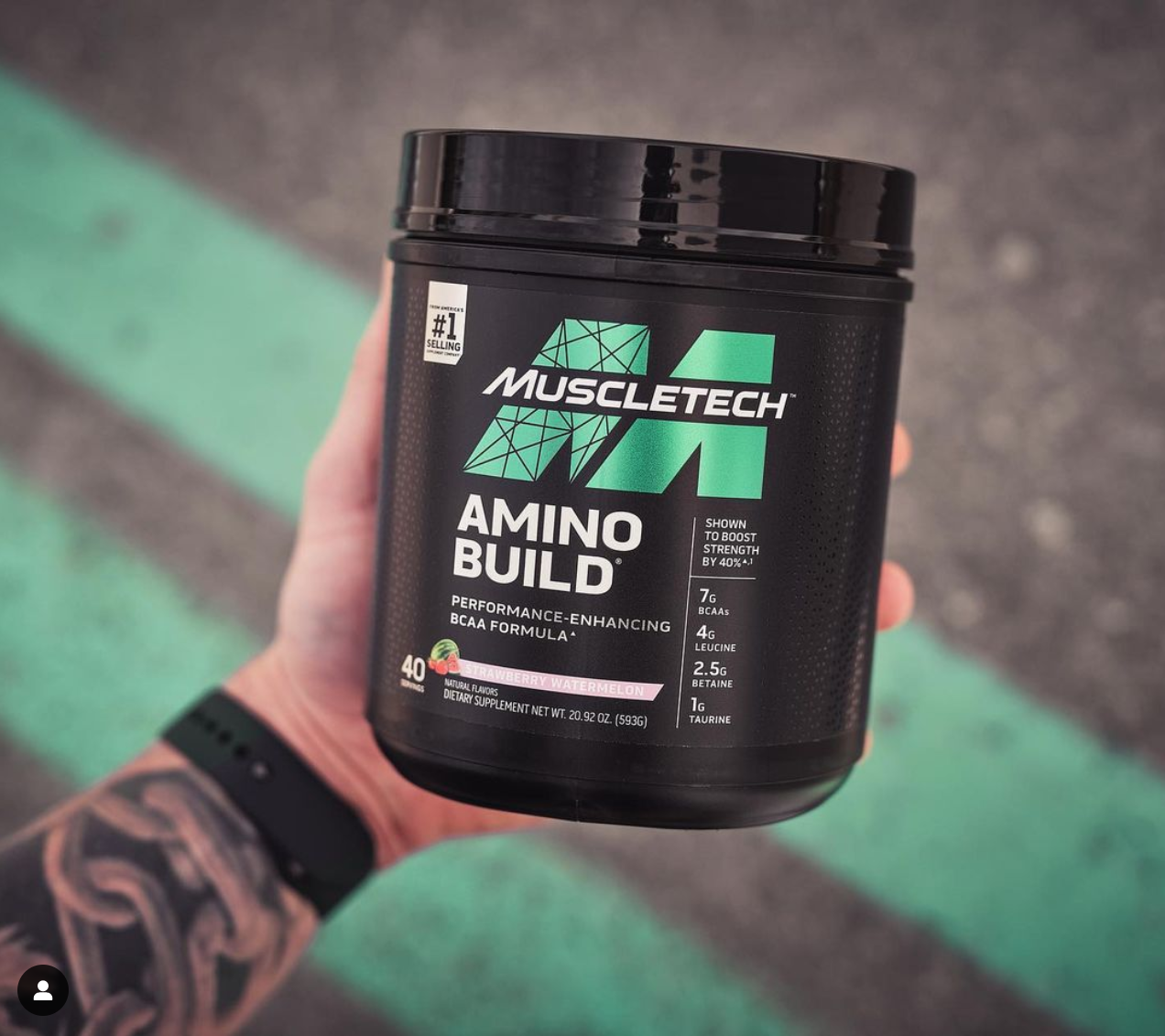 Thực phẩm bổ sung BCAAs MuscleTech Amino Build - 40 lần dùng – Hỗ trợ tăng năng lượng, phục hồi và phát triển cơ bắp cho người tập luyện thể hình và thể thao – Thương hiệu MuscleTech USA – Hàng chính hãng