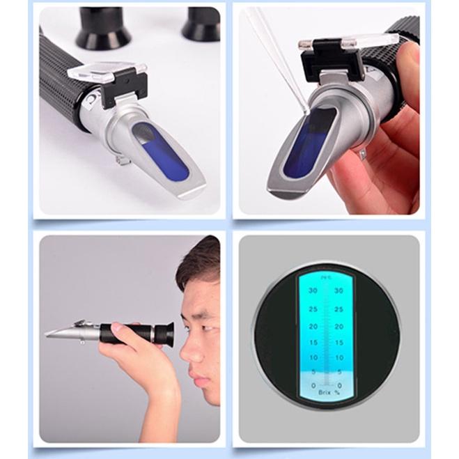 Khúc xạ kế đo đường độ chính xác cao Brix % SG Wort 1.000 to 1.130