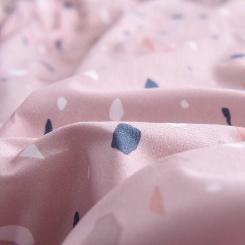 Bộ chăn ga poly phối ngọt ngào