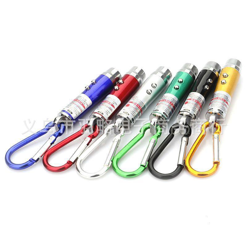 Vỉ 12 chiếc móc khoá đèn laze