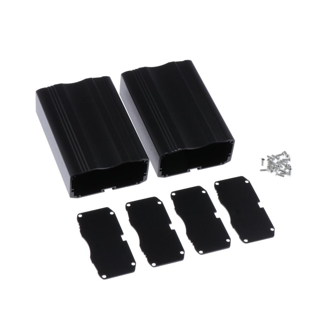 Black Rail Controller Aluminum Case Circuit Board Enclosure Electronic Shell