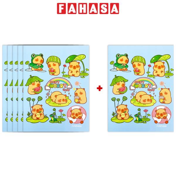 [MUA 5 TẶNG 1] Tập Học Sinh Capybara - 4 Ô Ly Vuông - 96 Trang 100gsm - The Sun 04