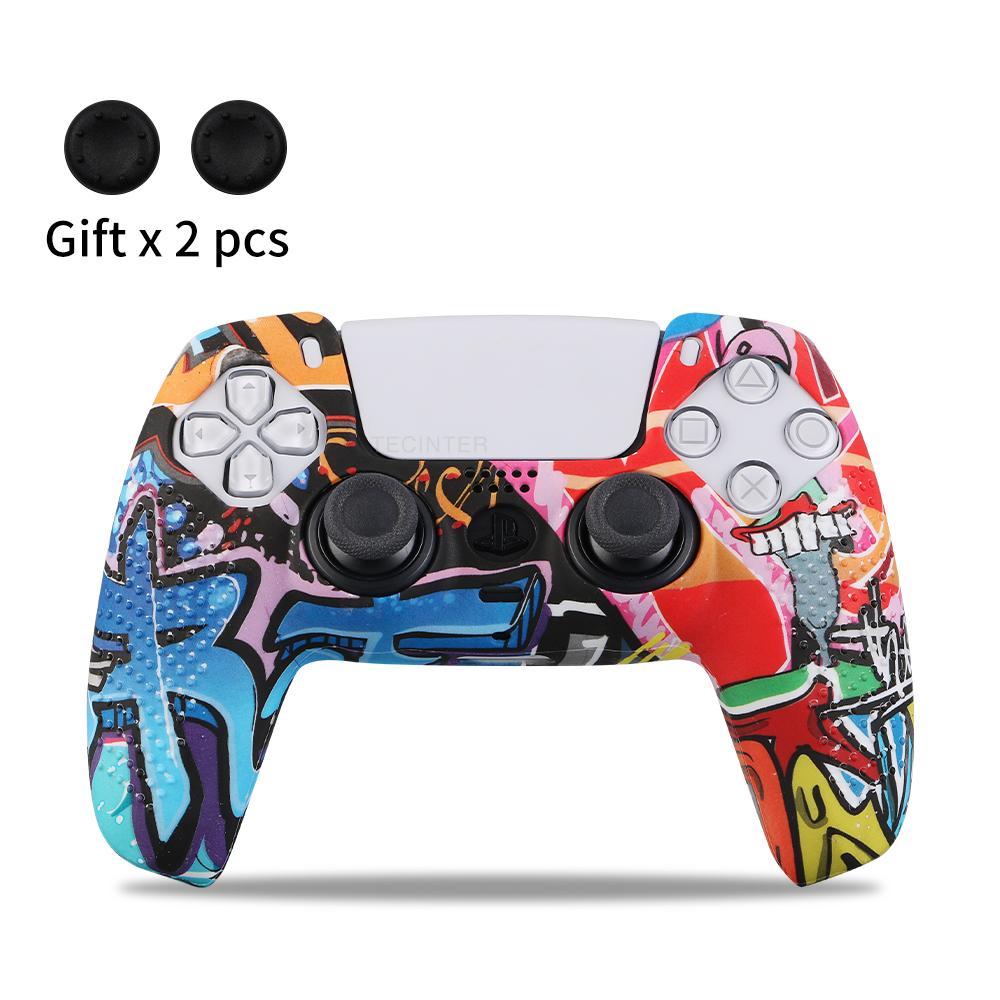 Vỏ Bảo Vệ Silicone Cho SONY Playstation 5 Dành Cho Bộ Điều Khiển Phụ Kiện PS5 Vỏ Cao Su Cho Cần Điều Khiển PS5 Nút Thumb Grip Caps Màu sắc: chống trượt-Octopus